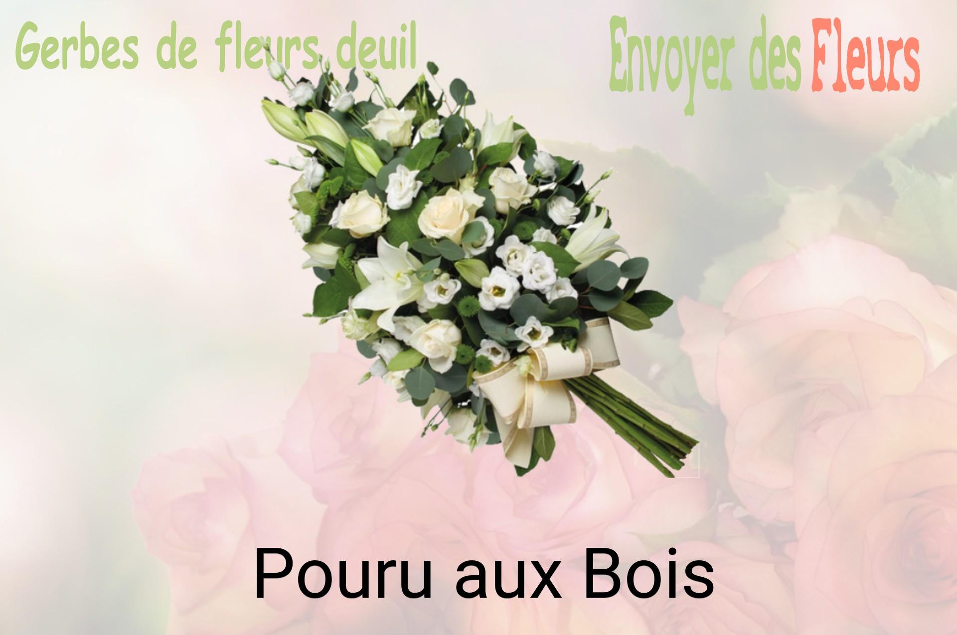 Gerbe de fleurs de deuil livrée à Pouru-aux-Bois